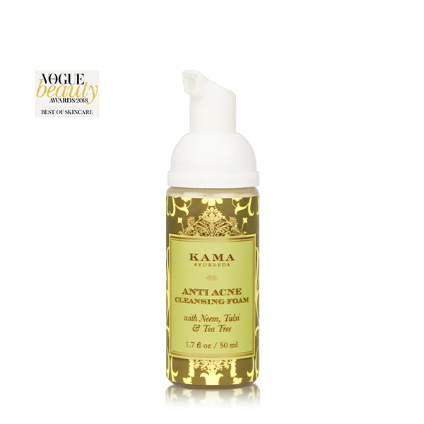 Очищающая пенка для лица против акне, 100 мл, Кама Аюрведа; Anti Acne Cleansing Foam, 100 ml, Kama Ayurveda — купить в интернет-магазине