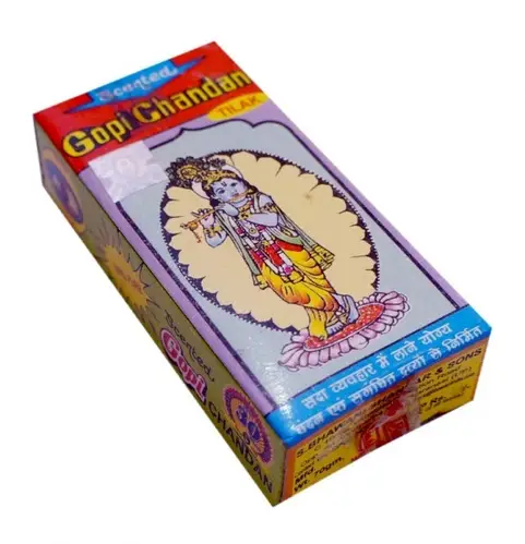 Гопи чандан для тилаки, желтый, 150 г.; Gopi chandan for tilaka, yellow, 150 g — купить в интернет-магазине