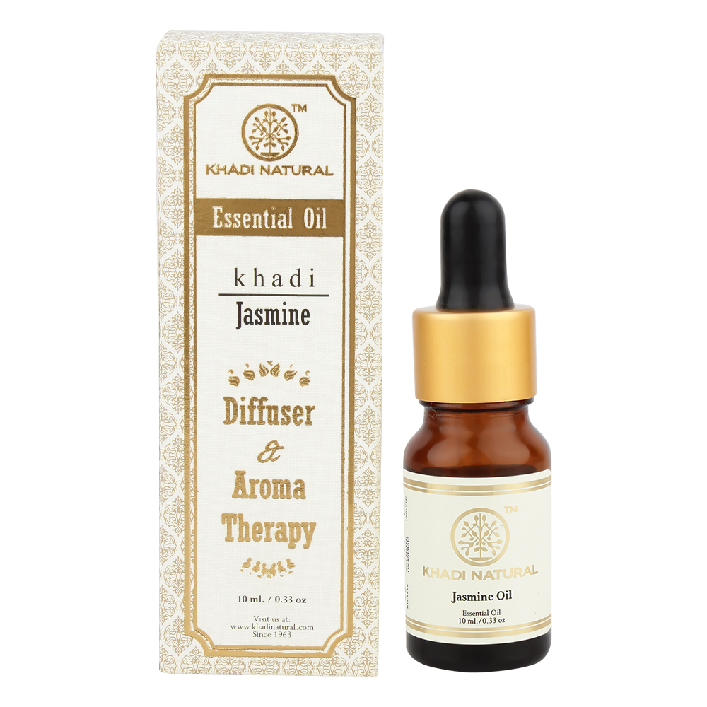 Эфирное масло для ароматерапии "Жасмин", 10 мл, производитель "Кхади", Essential Oil "Jasmine", Diffuser & Aroma Therapy, 10 ml, Khadi — купить в интернет-магазине