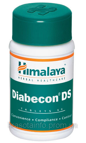 Диaбекон ДС: лечение диабета, 60 таб, производитель "Хималая", Diаbecon DS, 60 tabs., Himalaya — купить в интернет-магазине