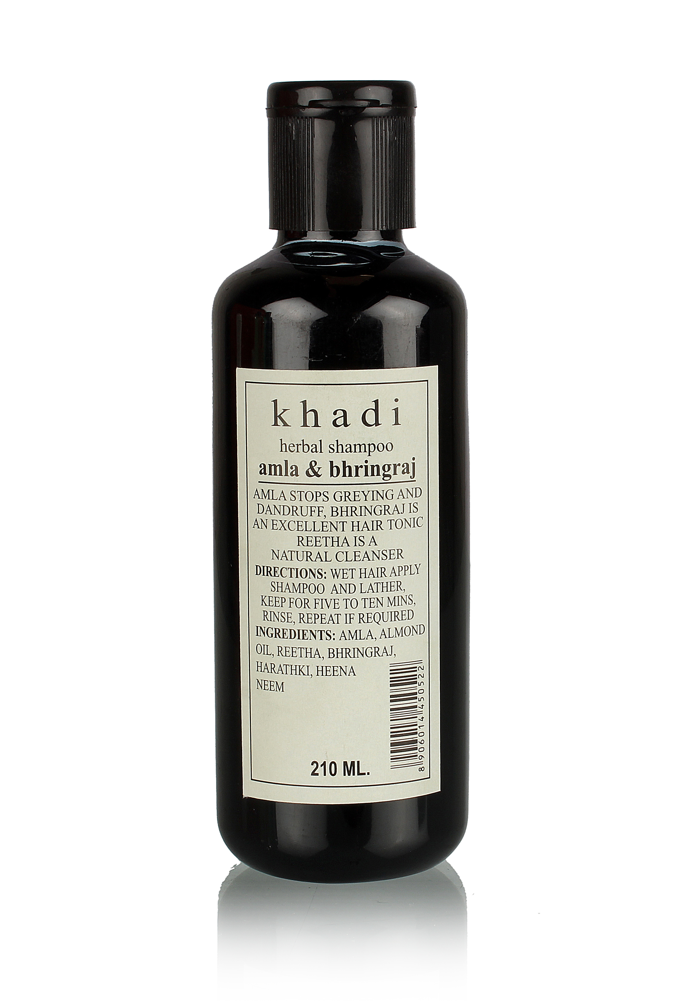 Шампунь для волос "Амла и Брингарадж", 210 мл, производитель "Кхади", Shampoo "Amla & Bhringraj", 210 ml, Khadi — купить в интернет-магазине